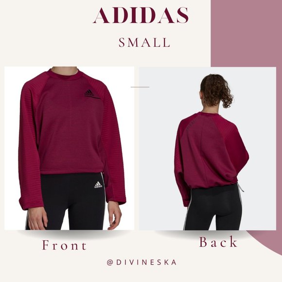 adidas Tops - adidas Z.N.E. Cold RDY Athletics Crew Sweatshirt - Women's Small S Fuchsia